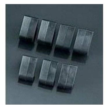 Imagem de Kuryakyn 8023 Componentes do pedal da motocicleta: Almofadas de borracha de substituição para pinos duplos ISO, preto