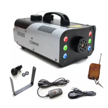 Imagem de Maquina de Fumaça 1200w Profissional Festas dj Com 6 Leds
