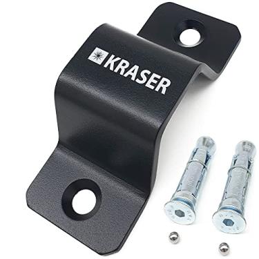 Imagem de KRASER Âncora de segurança KR40B para corrente de até ø40, alta segurança, 2 parafusos de expansão, piso antirroubo e aterramento de parede para corrente, estacionamento, garagem, motocicleta, trailer