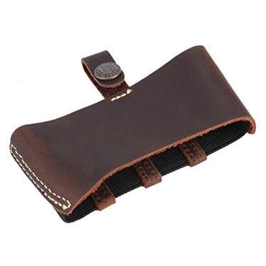 Imagem de Tbest Capa de câmbio de marcha de motocicleta, protetor de sapato de câmbio de motocicleta, protetor de biqueira de bota de motocicleta, protetor de sapato de bota marrom universal para motocicleta