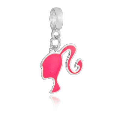 Imagem de Pingente Berloque Barbie Pandora Banhado a Prata 925