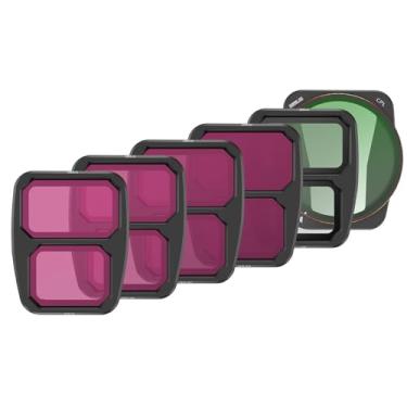 Imagem de CIADAZ Conjunto de filtros de 6 pacotes Kit de filtro de lente Filtro CPL + Filtro + Filtro ND8 / ND16 / ND32 / ND64 Material de alumínio Vidro óptico Revestimentos anti-reflexos resistentes a