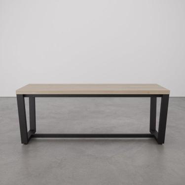 Imagem de Banco 2 Lugares 120cm Estilo Industrial Concept CabeCasa MadeiraMadeira Acácia/Preto