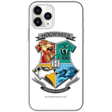 Imagem de ERT GROUP Capa de celular para iPhone 11 PRO original e oficialmente licenciada com padrão Harry Potter Hogwarts Arms 002 perfeitamente adaptada à forma do celular, capa feita de TPU