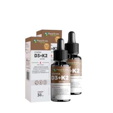 Imagem de Vitamina D3 e K2 Gotas 30ml D3 + K2 Sabor Morango - 2 Unidades