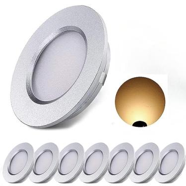 Imagem de Luzes LED ALOVECO para trailers, luzes de LED de 12 V, luzes internas de trailer reguláveis 3000K ultrafinas interiores à prova d'água 12 volts luzes de teto motorhome veleiro iate caixa de 8 pacotes