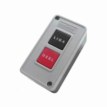 Imagem de Botão monobloco Pulsador Para Comando com Gravação Liga e Desliga Margirius 12005 C1A1FEP1S