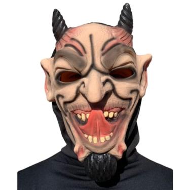 Imagem de Máscara Lucifer Linguão Halloween Carnaval Fantasia Teatro Terror Assustador Cosplay