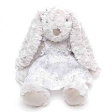 Imagem de Coelhinha de pelúcia rabbit com vestido florido de 40cm