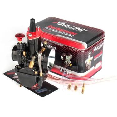 Imagem de Carburador universal para motocicleta Maikuni PWK 21 24 26 28 30 32 34 mm novo preto, para scooters ATV bicicletas off-road jato elétrico (PWK 26)