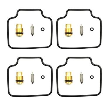 Imagem de Kit de reparo de carburador de motocicleta junta de assento de agulha flutuante para GSX1100F Katana 1988-1993 GSX1100 GSX 1100F 1100F (4 conjuntos)