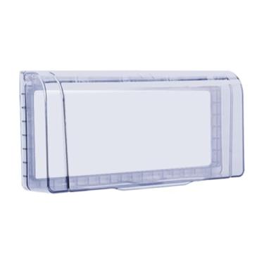 Imagem de Ioensy Protetor exterior do receptáculo, caixa protetora impermeável do painel da placa da cara da tampa da tomada do interruptor para o toalete interno, Azul