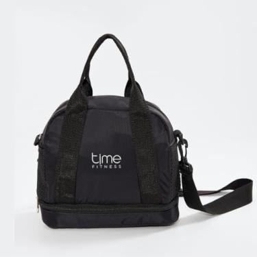 Imagem de Bolsa Térmica Lancheira com Repartição Marmita Feminina Preta