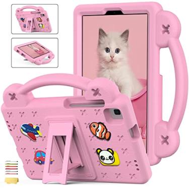 Imagem de UUCOVERS Capa infantil para tablet Samsung Galaxy Tab A de 8,0 polegadas modelo 2019 (SM-T290/T295/T297) e Galaxy Tab A7 Lite 22.1 cm 2021 (SM-T220/T225/T227) com alça rígida de espuma vinílica