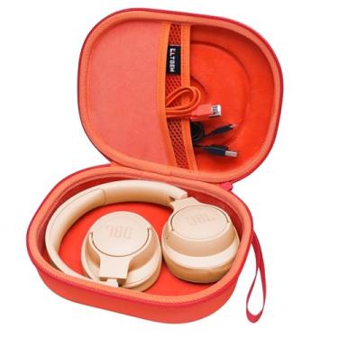 Imagem de LTGEM EVA Capa rígida para JBL Live 770NC/660NC/650BT/460NC/670NC/400BT/500BT e JBL Tune 770NC/710BT/720BT/760NC/700BT/750BT/510BT/660NC/520BT/500BT/0/Tour One/EI Fone de ouvido sem fio Bluetooth 45BT