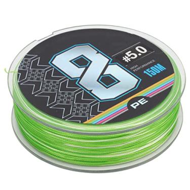 Imagem de Linha de Pesca, 8 Fios de Pesca Trançados PE Forte Tensão Forte Estabilidade 150 M Resistente Ao Desbotamento para Pesca No Rio (5.0#)