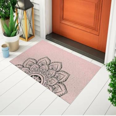 Imagem de Tapete Capacho Divertido e Criativo Estampado - Namastê Mandala Ca203