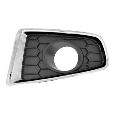 Imagem de Grade Parachoque Sandero 12 13 Milha Aro Cromado Esquerdo