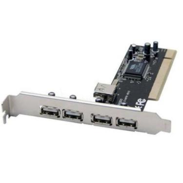 Imagem de Placa Pci Usb 2.0 Com 4+1 Portas Usb 2.0 / 1.0 Dp-52 - Xtrad