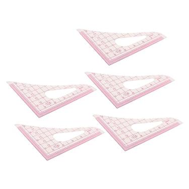 Imagem de Régua de Costura Curva Transparente, Conjunto de Régua Com Padrão de Curva Multifuncional para Costura, Bordado Com Régua de Classificação para Design