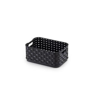 Imagem de Cesto Organizador Retangular Rattan Preto 520Ml Arthi, U