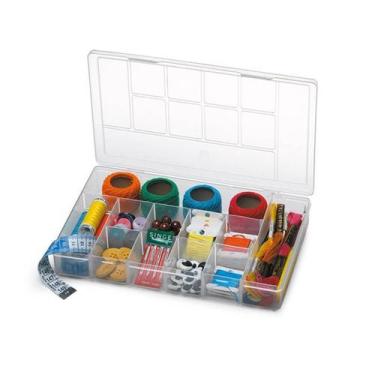 Imagem de Caixa Organizadora Plástico Média com Tampa 11 Divisórias - NITRON, U