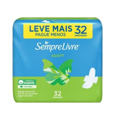 Imagem de Absorvente Externo Sempre Livre Adapt Cobertura Suave 32 unidades, 32 