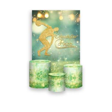 Imagem de Painel De Festa Vertical 1,50 x 2,20 + Trio De Capas Cilindro - Profis