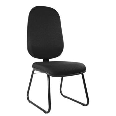 Imagem de Cadeira Escritório Interlocutor Base Fixa Sky Metal Wood Design