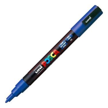 Imagem de Caneta Uni Posca Pc 3m Azul Uniball, AZUL 33
