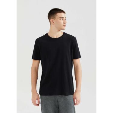 Imagem de Camiseta Masculina Manga Curta Super Pima - Hering, P, Preto