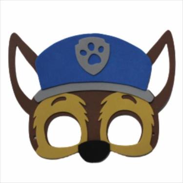 Imagem de Mascara Festa Patrulha Canina Chase Decoração resistent 19cm - Piffer