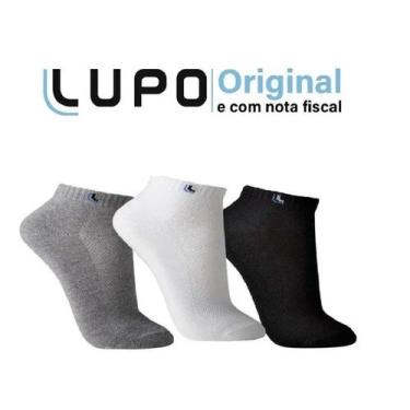 Imagem de Kit 6 pares meias lupo au sport algodão cano curto 63225, Misto, M