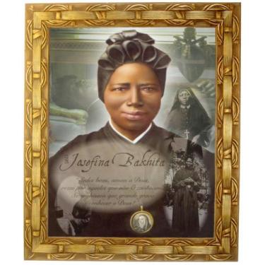 Imagem de Quadro Da Santa Josefina Bakhita, Mod. 02,  30x25cm. Angelus