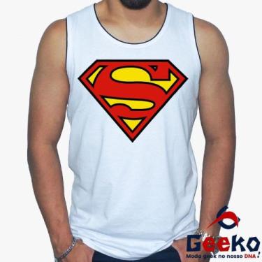 Imagem de Regata Superman 100% Algodão Super-Homem Camiseta Regata Super Homem G
