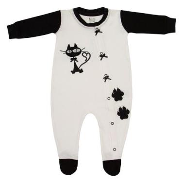 Imagem de Macacão Gorette The Cat Com Pé Off-White e Preto, G