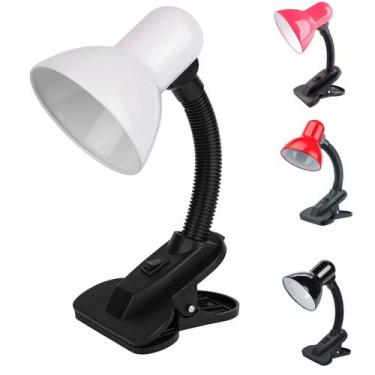 Imagem de 1X Luminária De Mesa Com Haste Flexível Articulável Garra Presilha Biv