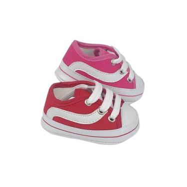 Imagem de Kit Com 2 Pares Sapatinho De Bebê Recém Nascido Direto Da Fabrica - DR