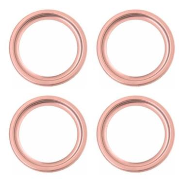 Imagem de Kit C/4 Porta Grelha Ralo Redondo 15x15 Suporte Inox Rose - Montelar A