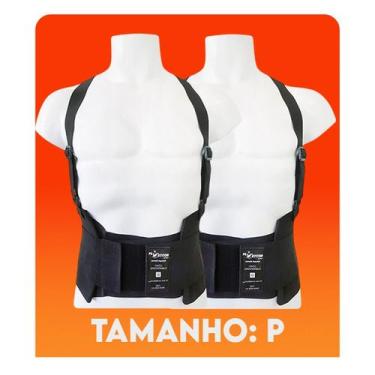 Imagem de Kit 2 Corretor Postura Colete Cervical Cinta Alinha Coluna Unissex - A