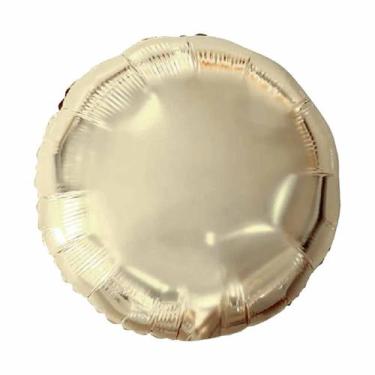 Imagem de Balão Metalizado Bola Prata - 18 Polegadas - BR Festas, Champagne