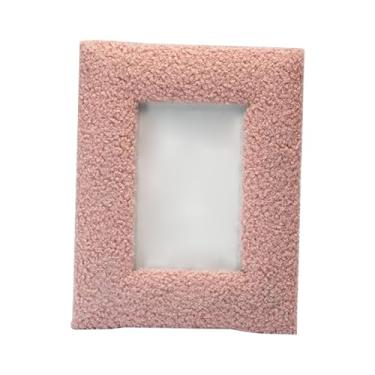 Imagem de IEUDNS Porta-retratos para Fotos, Suporte de Mesa E Opção de Pendurar, Rosa, Tamanho real