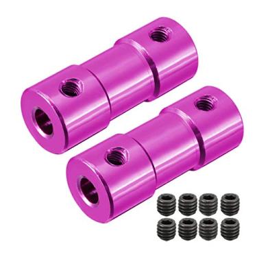 Imagem de Adaptador conector uxcell 2 peças de acoplador de eixo 3,17 mm x 4 mm para motor de barco RC Airplane L25XD10