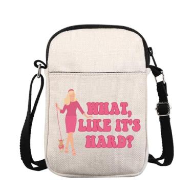 Imagem de JXGZSO Bolsa tiracolo Attorney Elle Woods What Like It's Hard Shoulder Bag Lawyer Graduation Gift, Like Its Hard Cb