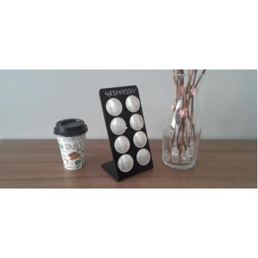 Imagem de Porta Cápsulas Nespresso - Acrílico - Suporte 8 Cápsulas  - Café - Sup