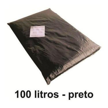 Imagem de 15 Kg Saco De Lixo 100 Litros Preto 100l Reforçado 0,18 Micr - HIGIPAC