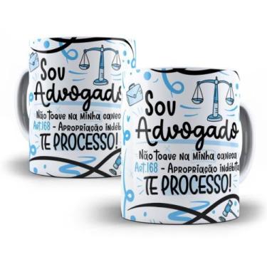 Imagem de Caneca Porcelana Branca "Sou advogado" - Mecolur