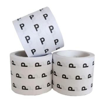 Imagem de Etiqueta Adesiva Tamanho Identificação Roupa Rolo Com 3000 unidades Co