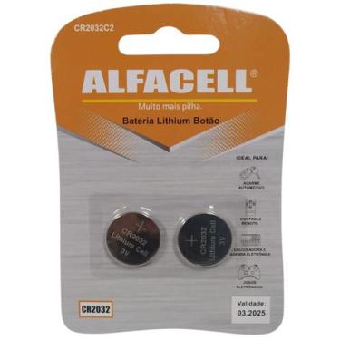 Imagem de Pilha Bateria Lithium Moeda Cr2032 3v 2 Unidades Cartela - AFACELL ORI