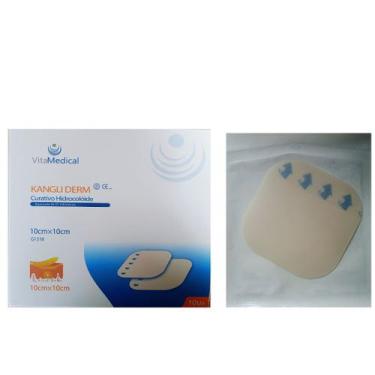 Imagem de 10 Unidades Curativo Hidrocoloide 10x10 Feridas/queimaduras - Vitamedi